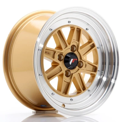 Imagem de Jante de alumínio japan racing jr31 7.5x15 4x100 et20 aresta polida dourada