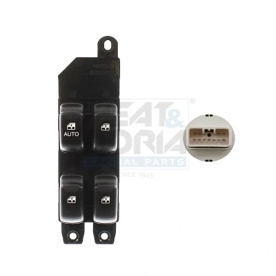 Imagem de MEAT &amp; DORIA 26749 Interruptor, elevadores dos vidros à frente, lado esquerdo HYUNDAI: Santa Fe I 2.7 4x4, 2.4 16V, V6 2.0 CRDi 4x4