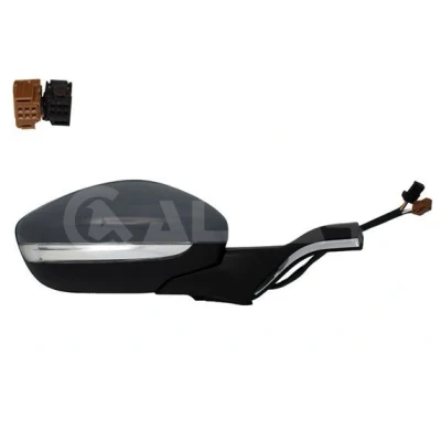 Imagem de Espelho retrovisor Alkar 6130296 à direita crómio com subcapa elétrico aquecível, sensor de temeperatura, convexo PEUGEOT: 208 I Hatchback