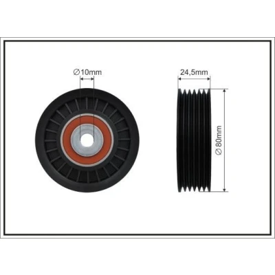 Imagem de CAFFARO 500165 Polia de Desvio FIAT: Punto II Hatchback, Stilo Hatchback