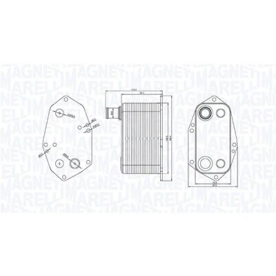 Imagem de MAGNETI MARELLI 350300000200 Radiador de Óleo BMW: 3 Sedan, 5 Touring