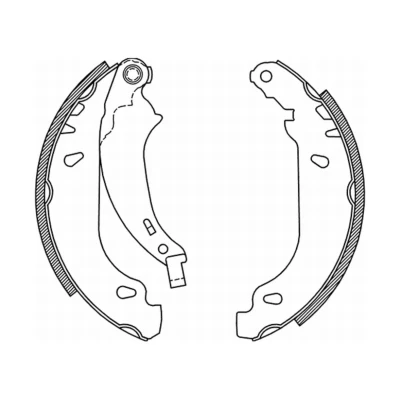 Imagem de ABE C0P019ABE Maxilas de Travão Eixo traseiro 180 32 BENDIX PEUGEOT: 206 Hatchback, SW, 206+ Hatchback