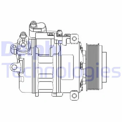 Imagem de DELPHI CS20479 compressor 7SEU17 PAG 46 com óleo de BMW: 3 Coupe, Sedan, Touring