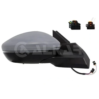 Imagem de Espelho retrovisor Alkar 6140313 à direita com subcapa elétrico aquecível, sensor de temeperatura, convexo PEUGEOT: 2008 II
