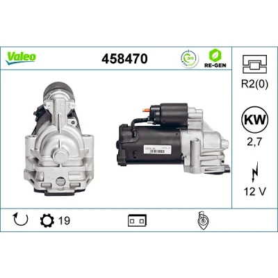 Imagem de Motor de arranque VALEO 458470