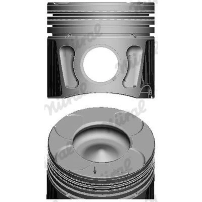 Imagem de NÜRAL 87 435700 10 Pistão 69,6 com canal de refrigeração, suporte segmentos VAUXHALL: Meriva Mk2