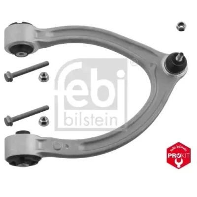 Imagem de FEBI BILSTEIN 47735 Braço de suspensão ProKit com porca, jogo parafusos Eixo dianteiro, lado direito, em cima transversal Alumínio