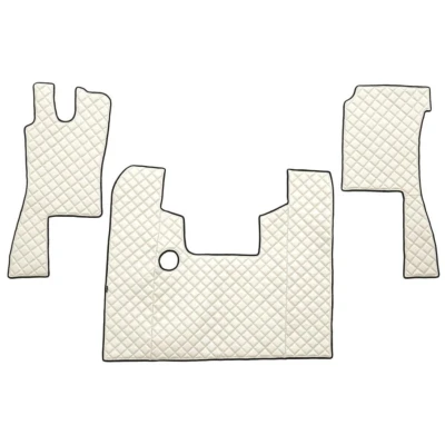 Imagem de F CORE FL18 CHAMP Conjunto de tapete chão Couro artificial à frente 3 branco marfim