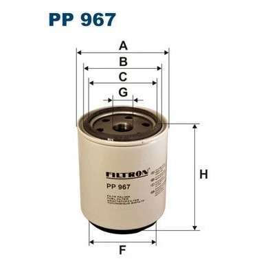 Imagem de FILTRON PP 967 Filtro de Combustível aparafusado DAF: CF 85
