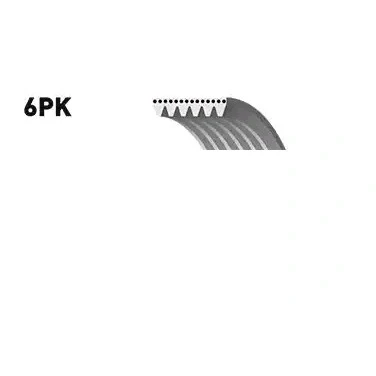 Imagem de GATES Micro V 6PK2603 Correia trapezoidal estriada 2603 6 Poliéster, EPDM (borracha de etileno propileno dieno) JEEP: GRAND Cherokee 2, II