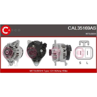 Imagem de CASCO CAL15306AS Alternador 12V 90A VOLKSWAGEN: Transporter 4 Bus,