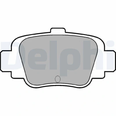 Imagem de DELPHI LP780 Jogo de pastilhas para travão disco não preparado indicador aviso desgaste com chapa anti ruído sem acessórios