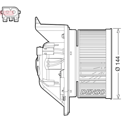 Imagem de DENSO DEA05005 Ventilador do Habitáculo para veículo com volante à esquerda MINI: Hatchback
