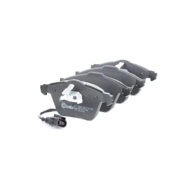 Imagem de BREMBO P 85 079 Jogo de pastilhas para travão disco incl. contacto aviso desgaste com grampo do êmbolo sem acessórios VOLKSWAGEN: Golf 4