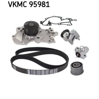Imagem de SKF VKMC 95981 Bomba de Água + Kit Correia Distribuição com juntas amortecedor tensor, rolo tensor 219 HYUNDAI: SANTA FE 2
