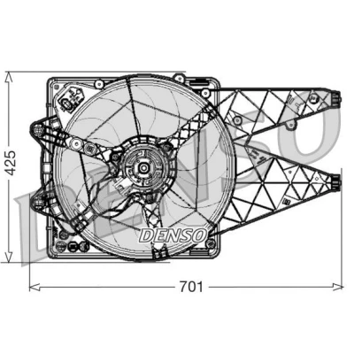 Imagem de DENSO DER01030 Ventilador de Radiador 405 500