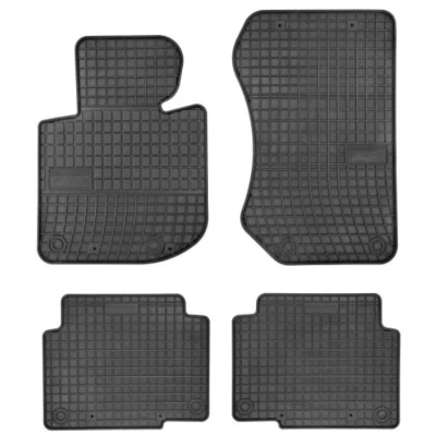 Imagem de FROGUM 546351 Conjunto de tapete chão Borracha à frente e atrás 4 preto medida BMW: 3 Compact, Touring, Sedan