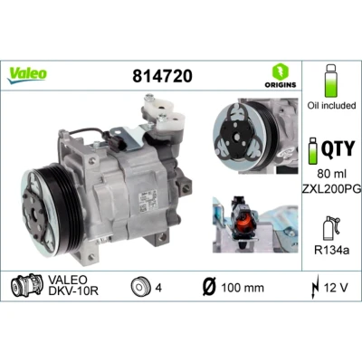 Imagem de VALEO 814720 Compressor DKV10R