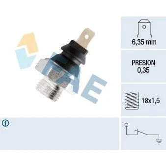Imagem de FAE 11620 Sensor Pressão do Óleo M18x1,5 0,35 RENAULT: Rapid Van