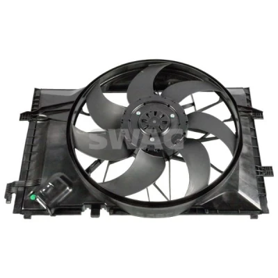 Imagem de SWAG 10 7457 ventilador de radiador 600 Motor sem escovas, com estrutura do (caixilho) MERCEDES BENZ: CLK Coupe
