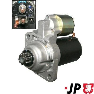Imagem de JP GROUP 1190301200 Motor de arranque 12 1,1 10 VOLKSWAGEN: Golf 4, Bora Sedan, Sharan I, SEAT: Ibiza 2, 3, Alhambra AUDI: A3 Hatchback