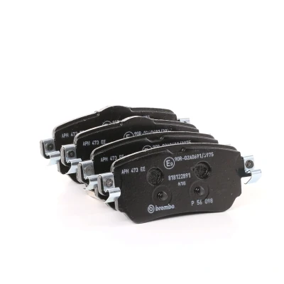 Imagem de BREMBO P 56 098 Jogo de pastilhas para travão disco com avisador sonoro desgaste sem acessórios NISSAN: Qashqai 2, X Trail, Leaf II endado,