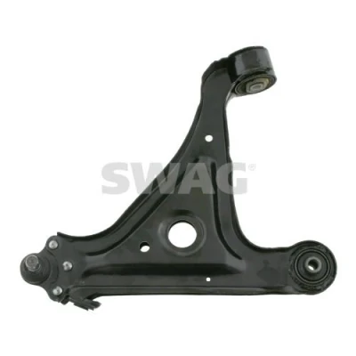 Imagem de SWAG 40 73 0064 Braço de suspensão com chumaceira Eixo dianteiro, lado esquerdo, em baixo transversal Chapa aço OPEL: Omega B Sedan