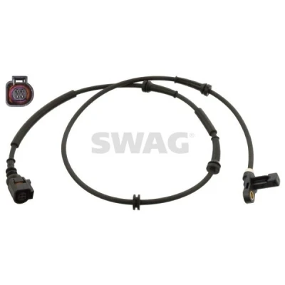 Imagem de SWAG 30 10 7733 Sensor de ABS Eixo traseiro esquerdo, direito 1090 VOLKSWAGEN: Sharan I, FORD: Galaxy Mk1 MPV, SEAT: Alhambra I