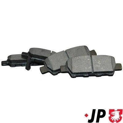 Imagem de JP GROUP 4063700610 Jogo de pastilhas para travão disco Eixo traseiro com avisador sonoro desgaste NISSAN: Qashqai / Qashqai+2 I, 2