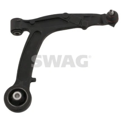 Imagem de SWAG 70 93 2444 Braço de suspensão com chumaceira Eixo dianteiro, lado direito, em baixo transversal Aço fundido FIAT: Panda II Hatchback