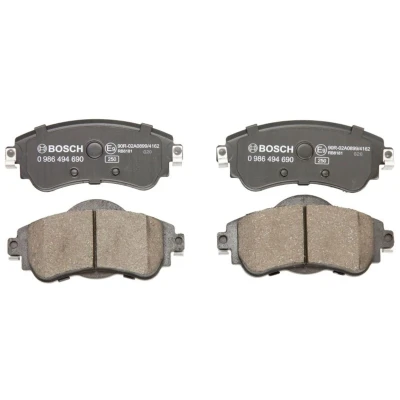 Imagem de BOSCH 0 986 494 690 Jogo de pastilhas para travão disco Baixo teor metálico com chapa anti ruído CITROËN: C4 II Hatchback
