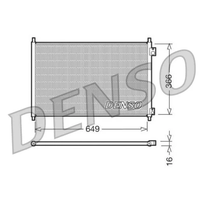 Imagem de DENSO DCN40006 Condensador sem secador 649x366x16 R 134a 649 HONDA: Accord 6 Limousine