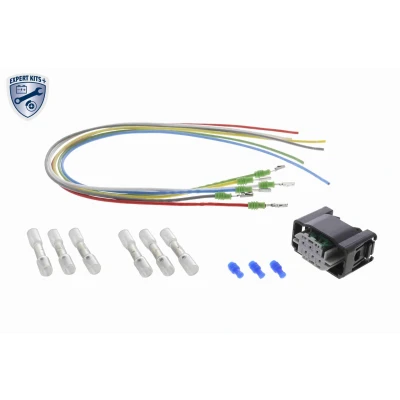 Imagem de VEMO V99 83 0013 Kit de reparação, cablagem Elemento ajuste, sistema nivelamento faróis com ligador retráctil ficha EXPERT KITS + endado,
