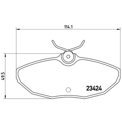 Imagem de BREMBO P 36 013 Jogo de pastilhas para travão disco excl. contacto aviso desgaste com parafusos pinça acessórios