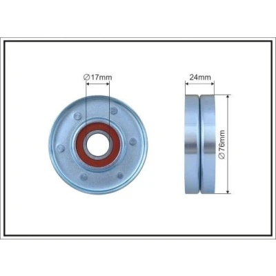 Imagem de CAFFARO 253 00 Polia Tensora VOLVO: S80 I, 850 Sedan, Carrinha, CITROËN: Xantia Carrinha