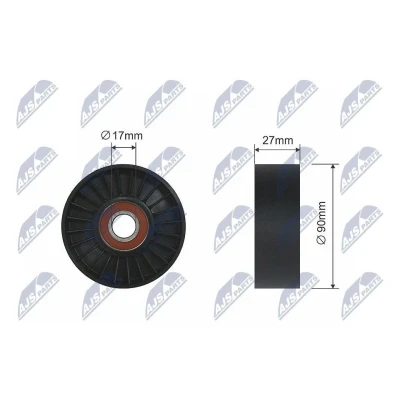 Imagem de NTY RNK CH 034 Rolo tensor, correia trapezoidal 90mm