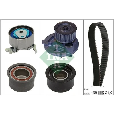 Imagem de INA 530 0444 30 bomba de Água + Kit Correia Distribuição com água OPEL: Astra H GTC, Hatchback, G CC