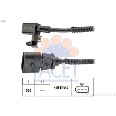 Imagem de FACET 9.0443 Gerador de Impulsos Made in Italy OE Equivalent VOLKSWAGEN: Golf 4, Polo IV Sedan, Hatchback, SEAT: Ibiza 3, Leon I Hatchback