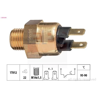 Imagem de EPS 1.850.064 Interruptor de temperatura, ventilador do radiador M14x1,5 Made in Italy OE Equivalent BMW: 3 Sedan, 5 Sedan