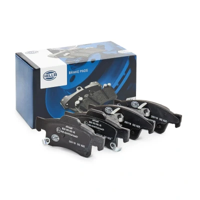 Imagem de HELLA 8DB 355 020 351 Jogo de pastilhas para travão disco com avisador sonoro desgaste JEEP: GRAND CHEROKEE 4