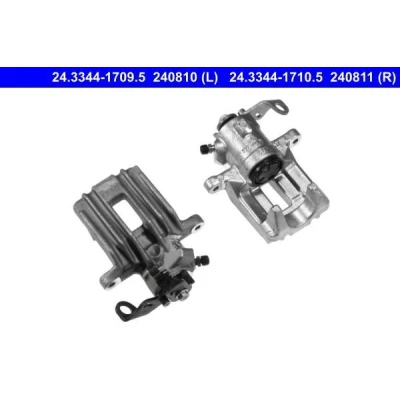 Imagem de ATE 24.3344 1710.5 Pinça de travão sem suporte SEAT: Ibiza 3, 4 Sportcoupe, 4, VOLKSWAGEN: Polo IV Hatchback