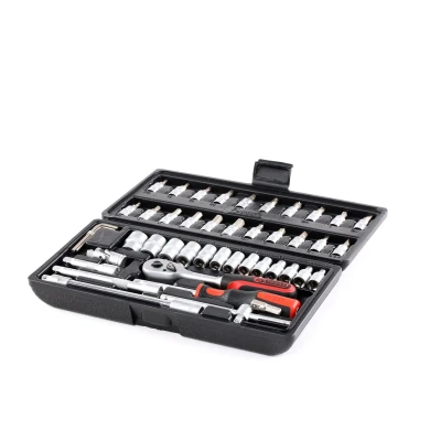 Imagem de KS TOOLS 917.0648 Conjunto de soquete 48 aço cromo vanádio 1/4polegadas com roquete quadrado