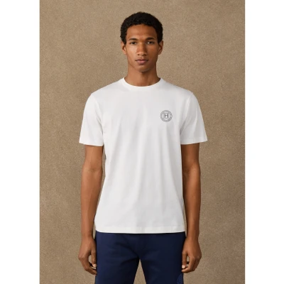 Imagem de Hackett London Basic Tshirt Heritage H TEE básica, Homens, Tamanho: Medium, Off white