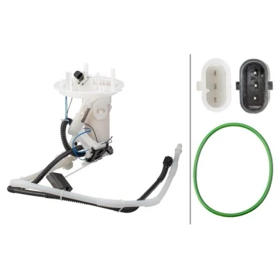 Imagem de HELLA 8TF 358 146 711 Unidade de alimentação combustível com junta, sensor nível regulador pressão elétrico