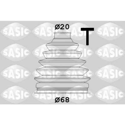 Imagem de SASIC 1900033 Fole de Transmissão do lado da roda Termoplástico CITROËN: C1 I