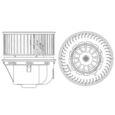 Imagem de MAHLE ORIGINAL AB 264 000P Ventilador do Habitáculo para veículo com volante à esquerda sem regulador integrado