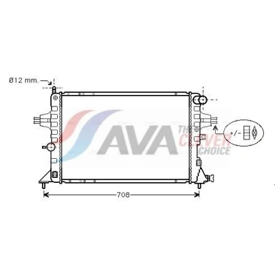 Imagem de Radiador, arrefecimento do motor AVA QUALITY COOLING OLA2293