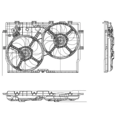 Imagem de MAGNETI MARELLI 069422578010 Ventilador de Radiador 388 12 240 348 FIAT: Ducato III Camião plataforma / Chassis, Van