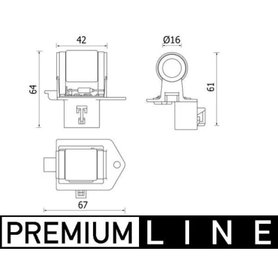 Imagem de MAHLE ORIGINAL CFR 8 000P Pré resistência, motor eléctrico ventilador do radiador OPEL: Corsa D Hatchback