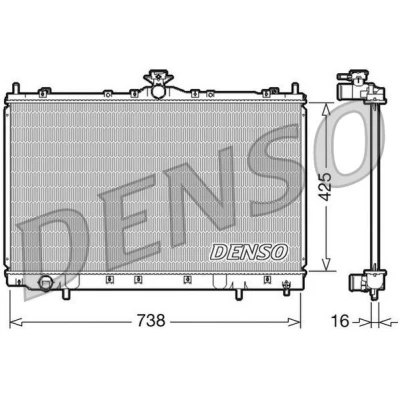 Imagem de Radiador, arrefecimento do motor DENSO DRM45012